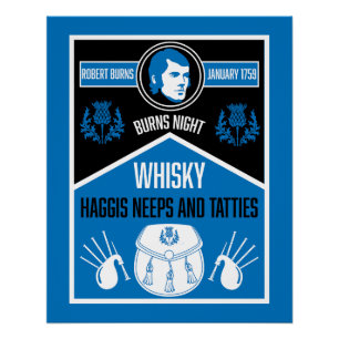 Poster Ecosse Burns Night