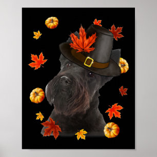 Poster Ecosse Terrier Casquette de pèlerin de chien de Pi