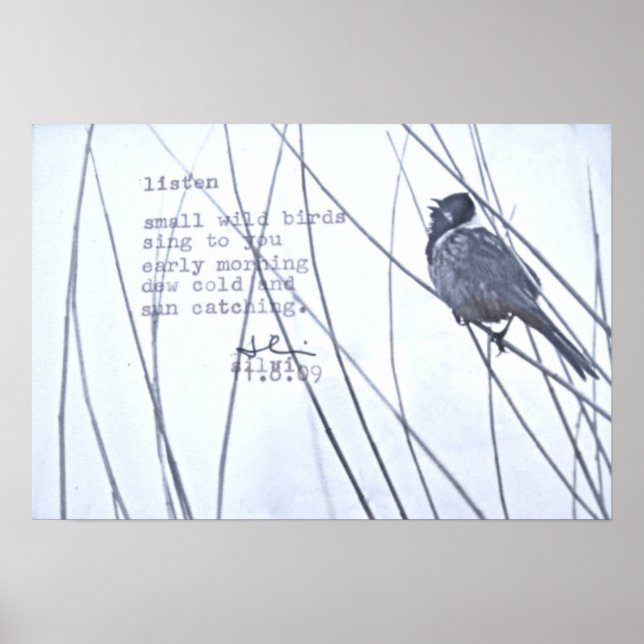 Poster "écouter" (Devant)