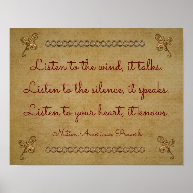 Poster Écouter Le Vent — Imprimé (Devant)