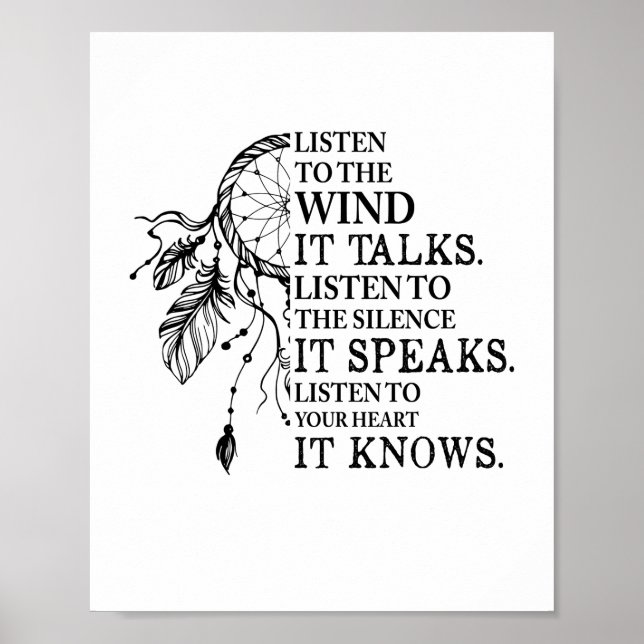 Poster Écoutez Votre Coeur Il Connaît Les Amérindiens (Devant)