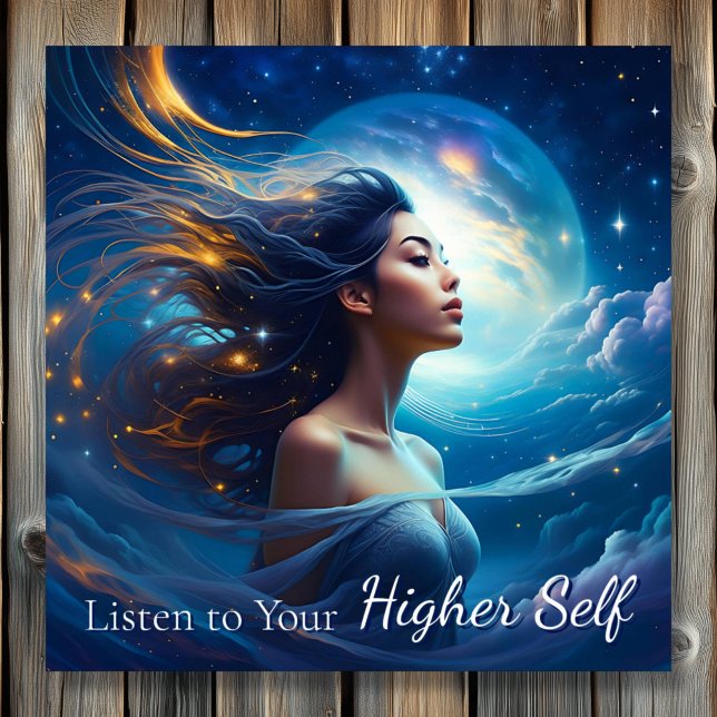 Poster Écoutez votre moi supérieur | Méditation Spirituel (Créateur téléchargé)