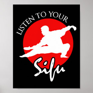 Poster Écoutez Votre Sifu - Chinese Martial Arts