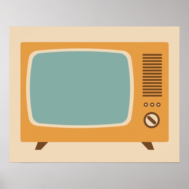 Poster Écran classique de télévision (Devant)