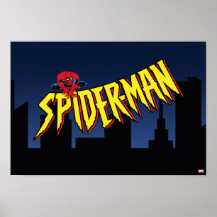 Poster Écran de titre de la série Animée Spider-Man 90's