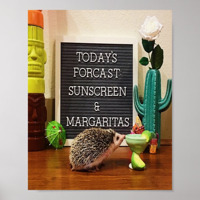 Poster Écran solaire et Margaritas (Devant)
