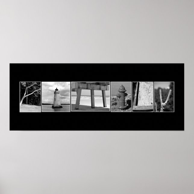 Poster Écraser avec des images (Devant)