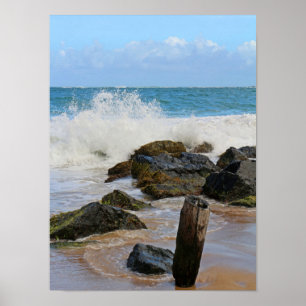 Poster Écraser des vagues