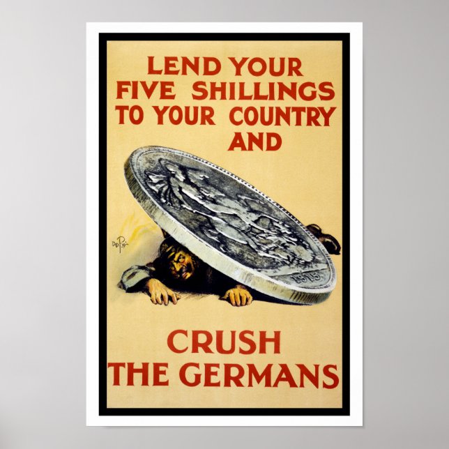 Poster Écraser Les Allemands (Devant)