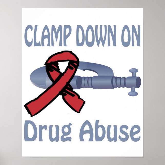 Poster Écrasez L'Affiche Sur L'Abus De Drogues (Devant)