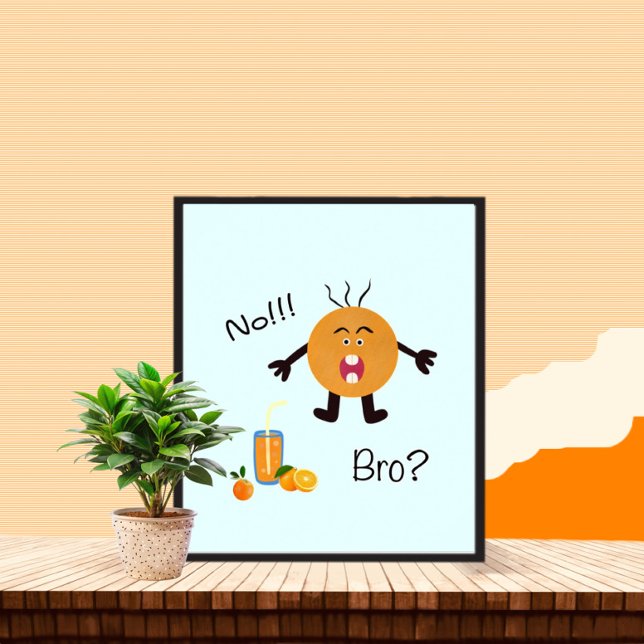 Poster Écris orange (Créateur téléchargé)