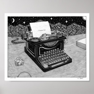Poster Écriture