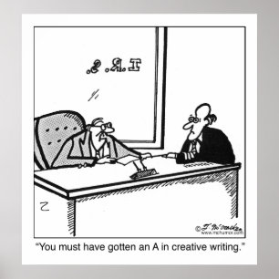 Poster Écriture créative sur la déclaration de revenus