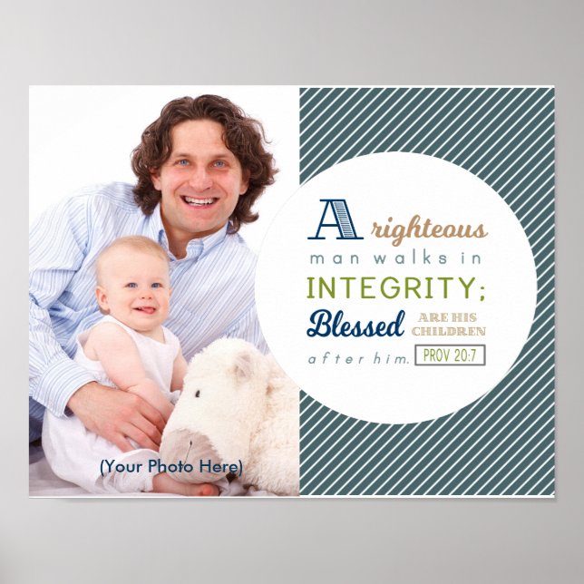 Poster Écriture et Fête des pères photo (Devant)