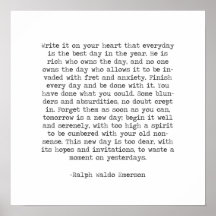 Écrivez-le sur votre coeur Citation Ralph Waldo Em