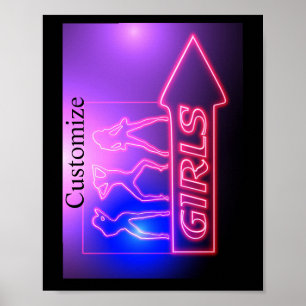 Poster Écrivez les filles roses de Neon Thunder_Cove 