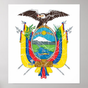 Poster Ecuador Coat Of Arms