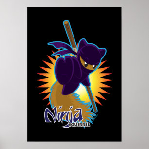 Poster Écureuil de Ninja