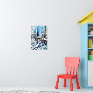 Poster Écureuil mignon