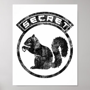 Poster Écureuil secret - Détaché - Type 2