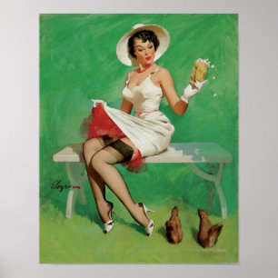 Poster Écureuil vers le haut