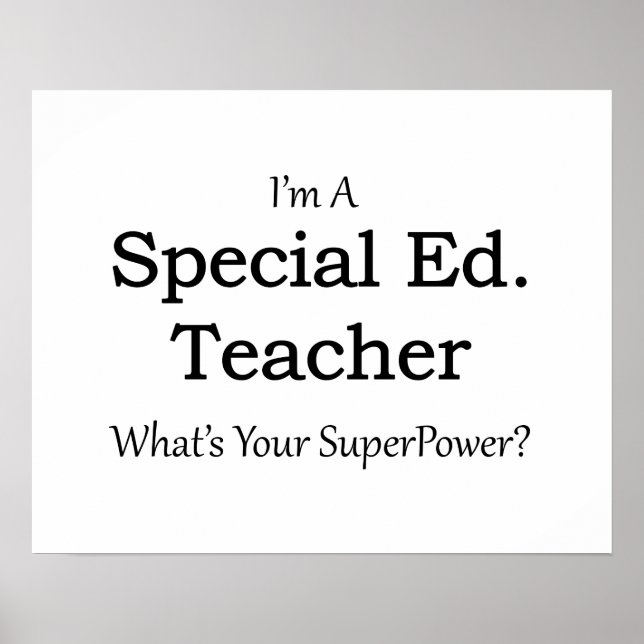 Poster Ed spécial. Professeur (Devant)
