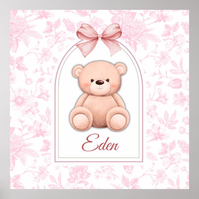 Poster Eden | Conception personnalisée d'ours en peluche  (Devant)