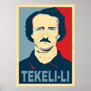 Poster Edgar Allan Poe TEKELI-LI Style Hope