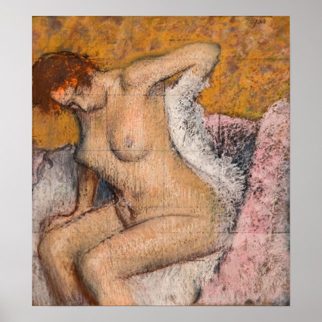 Poster Edgar Degas - Après le bain (Devant)