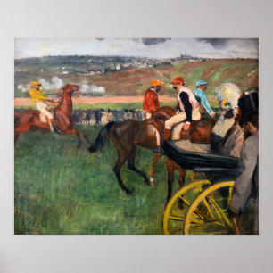 Poster Edgar Degas - At the Races
