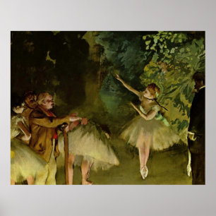 Poster Edgar Degas - Ballet 1875 Danseur Danser filles tu