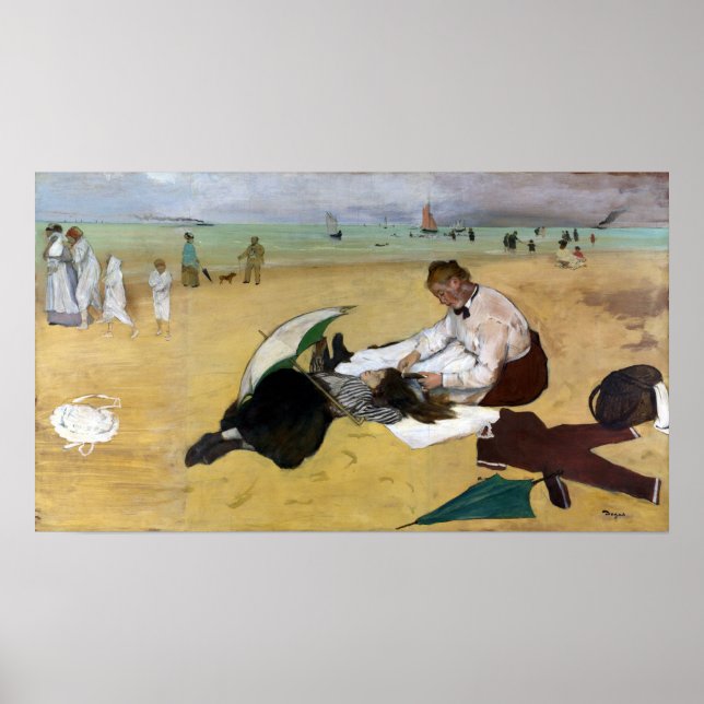 Poster Edgar Degas Beach Scene (Devant)