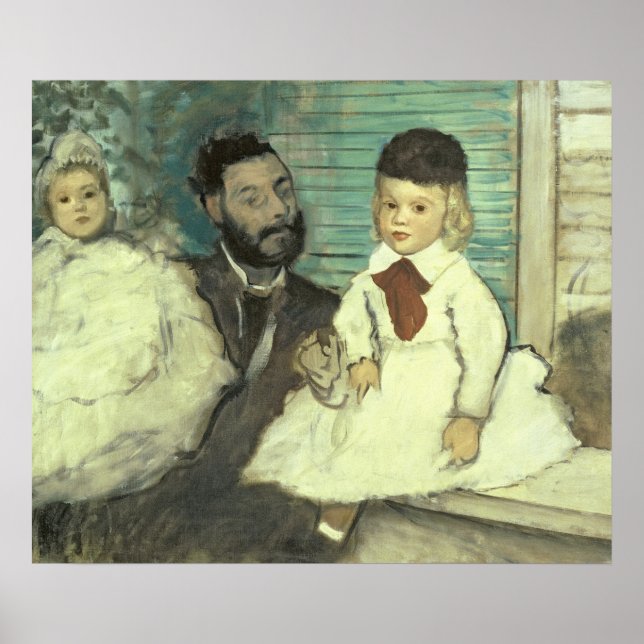 Poster Edgar Degas | Comte Le Pic et ses fils (Devant)