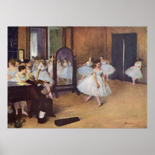 Poster Edgar Degas - Dance Hall 1872 danseuse ballerine h