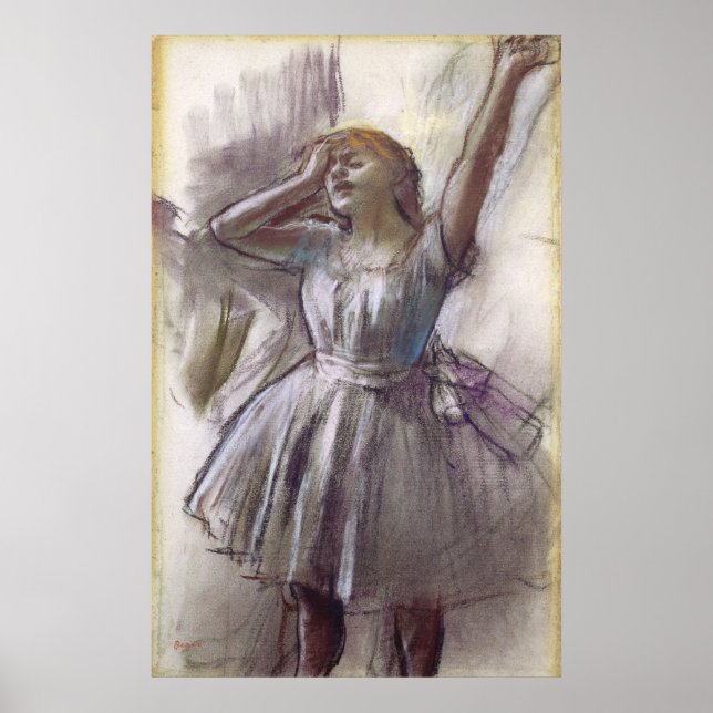 Poster Edgar Degas Dancer Étirement (Devant)