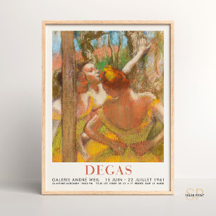 Poster Edgar Degas Dancers Artwork Ballet Mouvement Elega