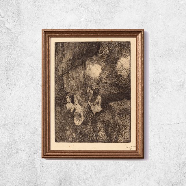 Poster Edgar Degas Dancers In The Wings Sketch Art (Edgar Degas Dancers In The Wings Sketch Art Poster
)