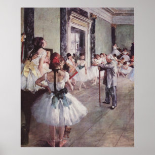 Poster Edgar Degas - Danse Classe 1875 danseurs en toile 