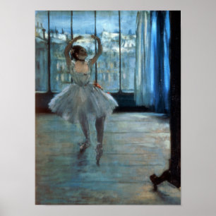 Poster Edgar Degas Danseur devant une fenêtre