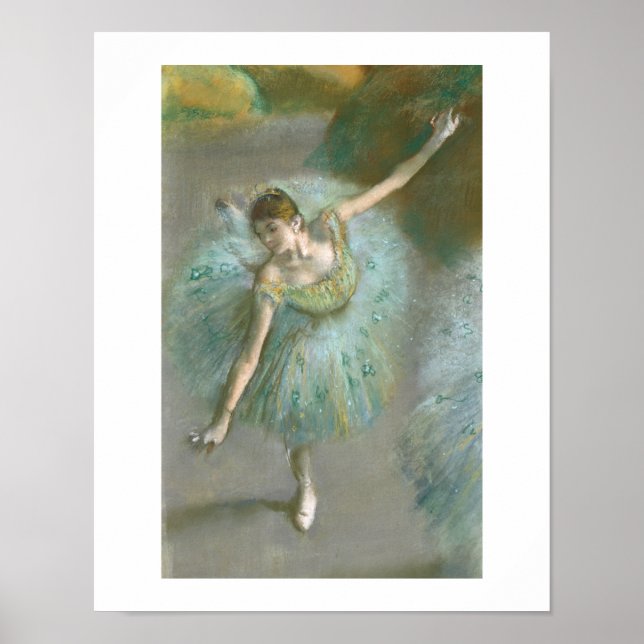 Poster Edgar Degas | Danseur en vert (Devant)