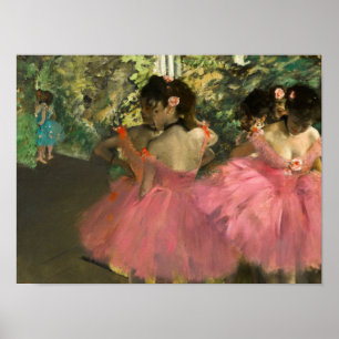 Poster Edgar Degas - Danseurs En Rose
