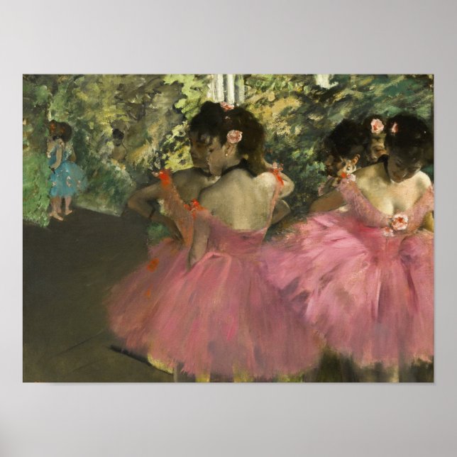 Poster Edgar Degas - Danseurs En Rose (Devant)