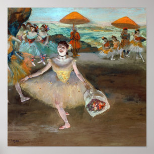 Poster Edgar Degas - Danseuse avec Bouquet, Bwing on Stag