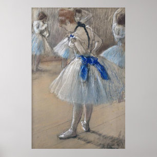 Poster Edgar Degas, Danseuse de ruban bleu