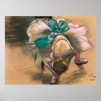 Poster Edgar Degas Danseuse Tying Her Shoe Ribbons