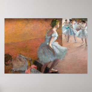 Poster Edgar Degas - Danseuses montant un escalier