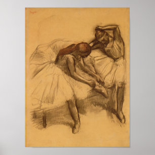 Poster Edgar Degas Deux danseurs