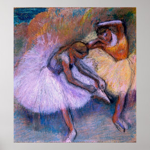 Poster Edgar Degas - Deux Danseurs 1898 Ballet Pastel dan