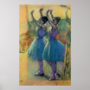 Poster Edgar Degas Deux Danseurs Bleus