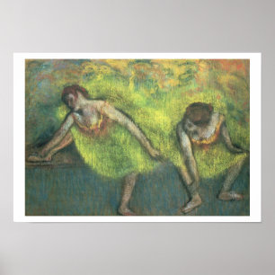 Poster Edgar Degas   Deux danseuses relaxantes